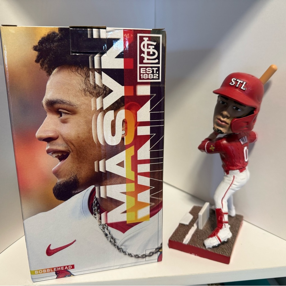 St. Louis Cardinals Mascot/Player Bobblehead with Box - Red & White
